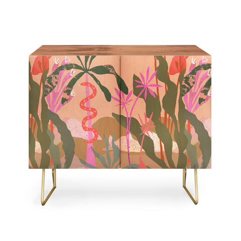 Superblooming Pink Jungle Credenza