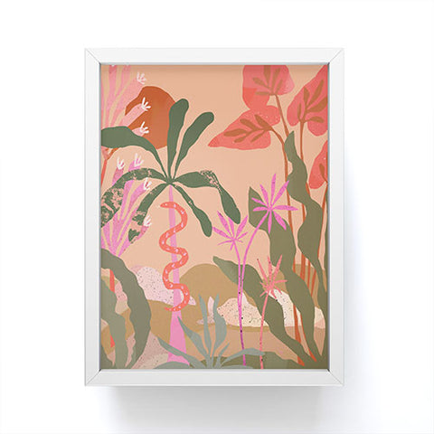 Superblooming Pink Jungle Framed Mini Art Print