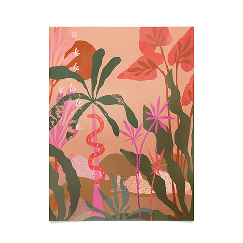 Superblooming Pink Jungle Poster