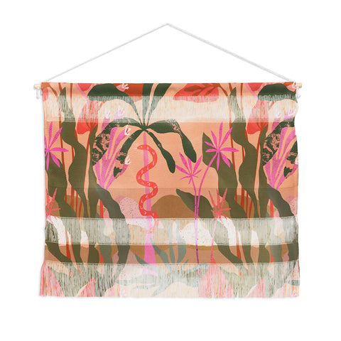 Superblooming Pink Jungle Wall Hanging Landscape
