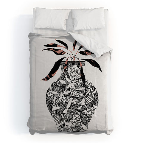 Superblooming Snake Vase Comforter