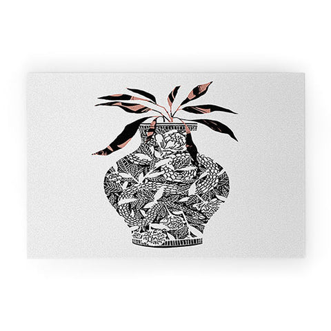 Superblooming Snake Vase Welcome Mat