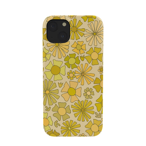 surfy birdy flower power retro flower pattern Phone Case