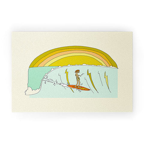 surfy birdy gerry lopez pipeline 70s daydreams Welcome Mat