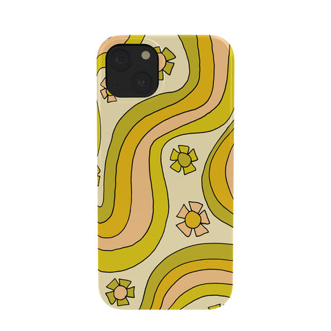surfy birdy groovy rainbow flower power Phone Case