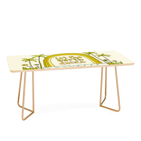 surfy birdy let the earth dance Coffee Table