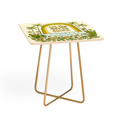surfy birdy let the earth dance Side Table
