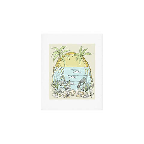 surfy birdy tropical vibes fl sunshine Art Print