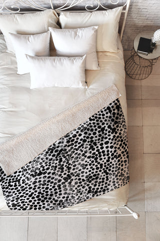 Susanne Kasielke 4 Dotted Circles Fleece Throw Blanket