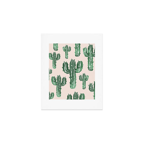 Susanne Kasielke Cactus Party Desert Matcha Art Print