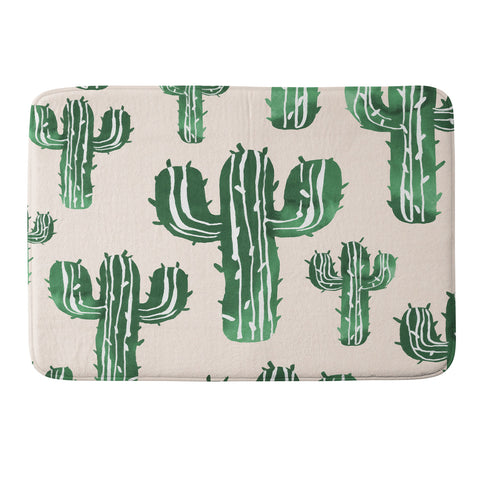 Susanne Kasielke Cactus Party Desert Matcha Memory Foam Bath Mat
