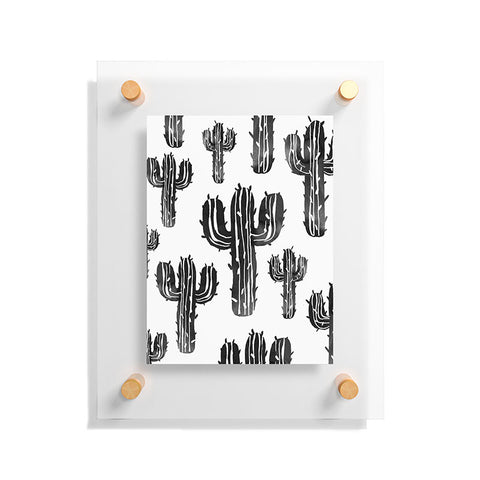 Susanne Kasielke Cactus Party Desert Matcha Black and White Floating Acrylic Print