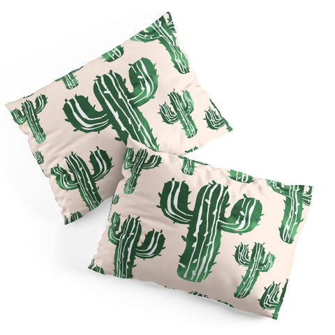 Susanne Kasielke Cactus Party Desert Matcha Pillow Shams