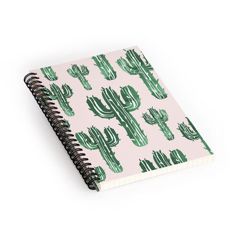 Susanne Kasielke Cactus Party Desert Matcha Spiral Notebook