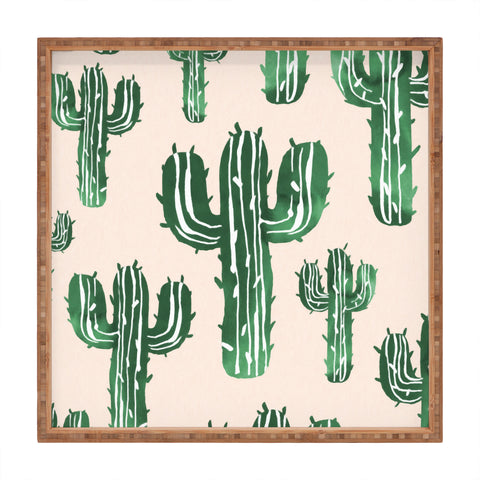 Susanne Kasielke Cactus Party Desert Matcha Square Tray