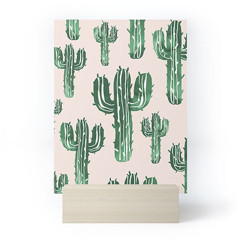 Susanne Kasielke Cactus Party Desert Matcha Mini Art Print