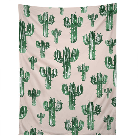 Susanne Kasielke Cactus Party Desert Matcha Tapestry