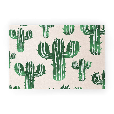 Susanne Kasielke Cactus Party Desert Matcha Welcome Mat