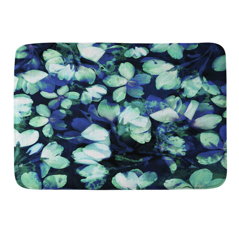 Susanne Kasielke Cherry Blossoms Blue Memory Foam Bath Mat