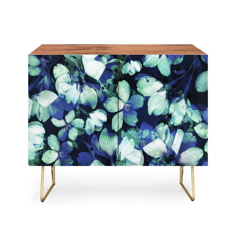 Susanne Kasielke Cherry Blossoms Blue Credenza