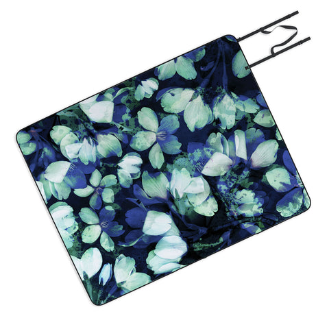 Susanne Kasielke Cherry Blossoms Blue Picnic Blanket