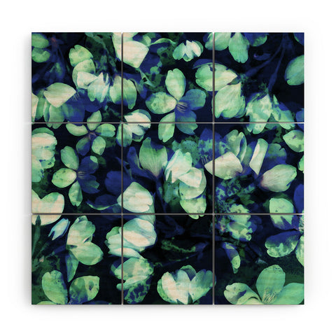 Susanne Kasielke Cherry Blossoms Blue Wood Wall Mural