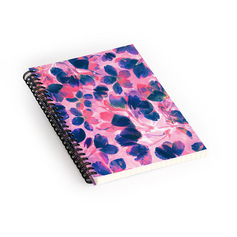 Susanne Kasielke Cherry Blossoms Neon Spiral Notebook