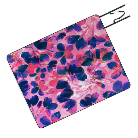Susanne Kasielke Cherry Blossoms Neon Picnic Blanket