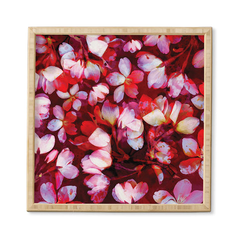 Susanne Kasielke Cherry Blossoms Red Framed Wall Art