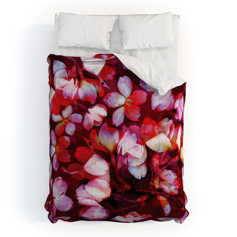 Susanne Kasielke Cherry Blossoms Red Comforter