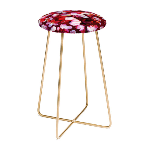 Susanne Kasielke Cherry Blossoms Red Counter Stool