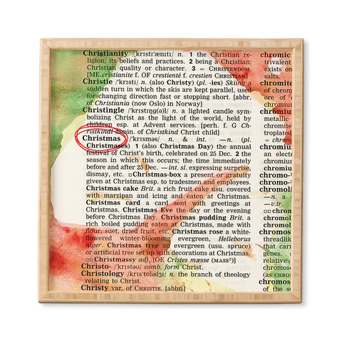 Susanne Kasielke Christmas Dictionary Art Framed Wall Art
