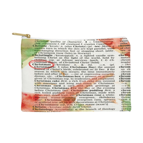 Susanne Kasielke Christmas Dictionary Art Pouch