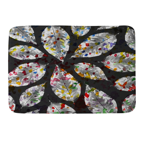 Susanne Kasielke Confetti Leaves Memory Foam Bath Mat