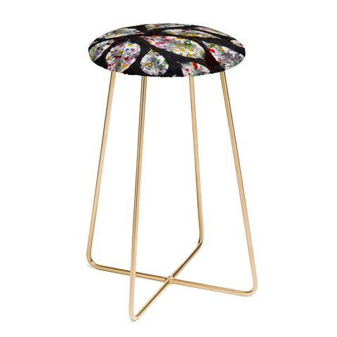 Susanne Kasielke Confetti Leaves Counter Stool