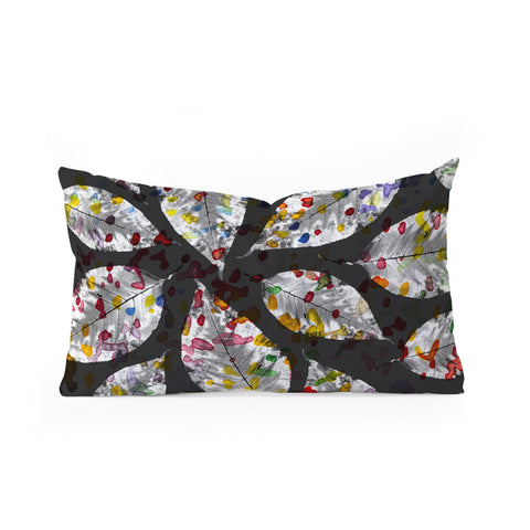 Susanne Kasielke Confetti Leaves Oblong Throw Pillow