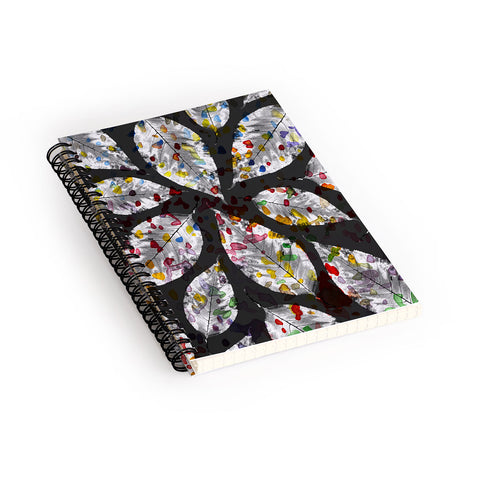 Susanne Kasielke Confetti Leaves Spiral Notebook