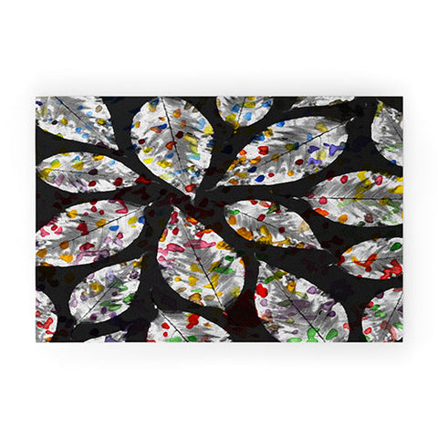 Susanne Kasielke Confetti Leaves Welcome Mat