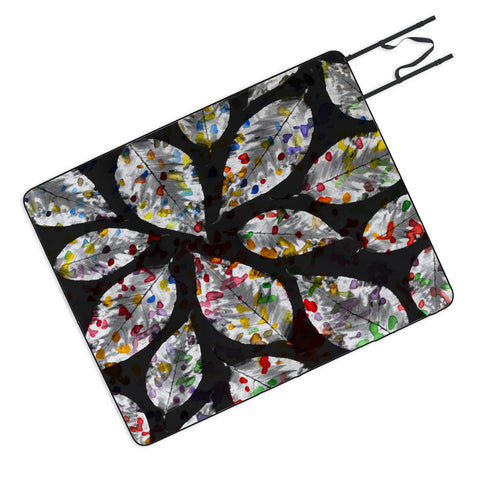 Susanne Kasielke Confetti Leaves Picnic Blanket