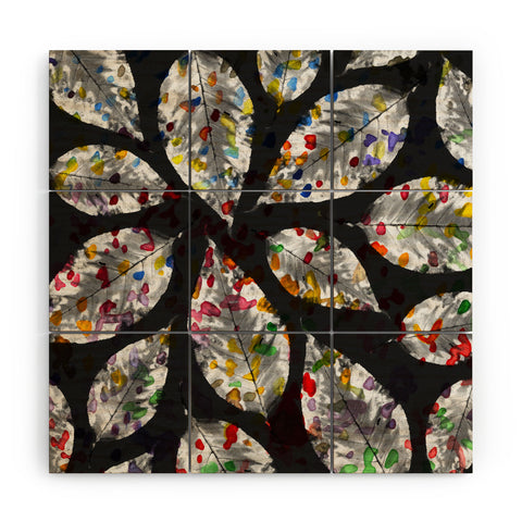 Susanne Kasielke Confetti Leaves Wood Wall Mural