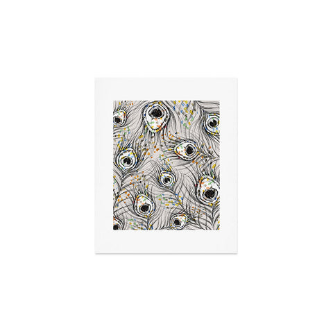 Susanne Kasielke Confetti Peacock Feathers Art Print