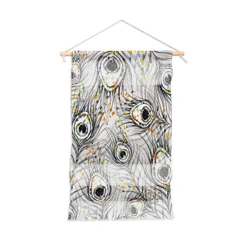 Susanne Kasielke Confetti Peacock Feathers Wall Hanging Portrait