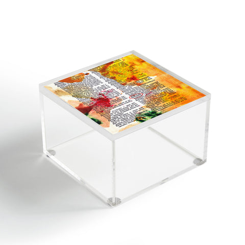 Susanne Kasielke Fortunate Dictionary Art Acrylic Box