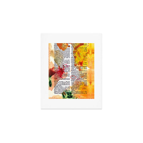 Susanne Kasielke Fortunate Dictionary Art Art Print