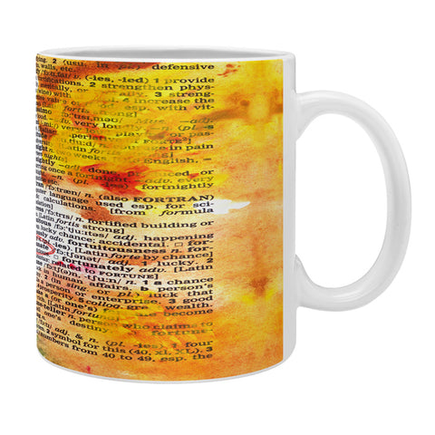 Susanne Kasielke Fortunate Dictionary Art Coffee Mug
