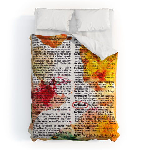 Susanne Kasielke Fortunate Dictionary Art Comforter