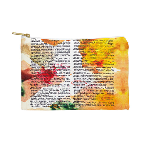 Susanne Kasielke Fortunate Dictionary Art Pouch