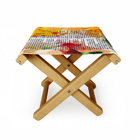 Susanne Kasielke Fortunate Dictionary Art Folding Stool