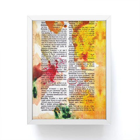 Susanne Kasielke Fortunate Dictionary Art Framed Mini Art Print