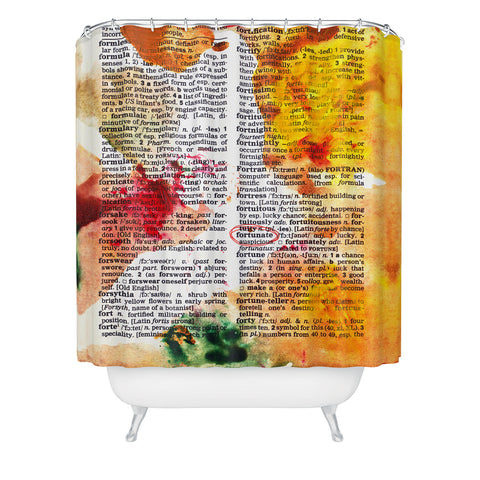 Susanne Kasielke Fortunate Dictionary Art Shower Curtain